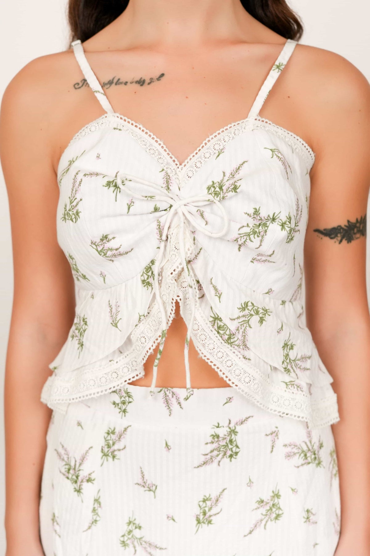 Flora White Floral Top