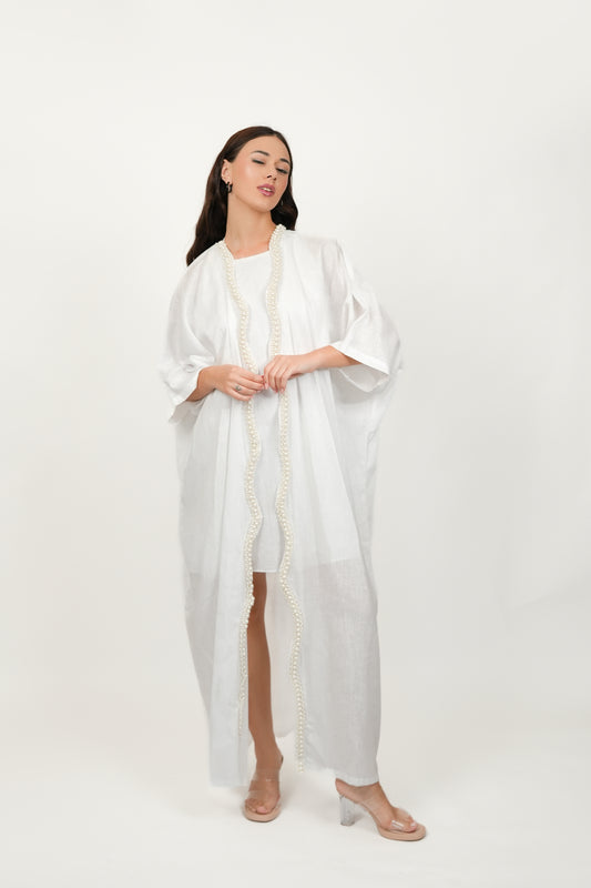 Pearl White Kimono