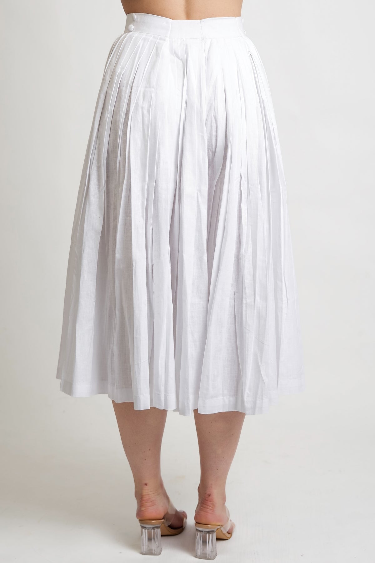 RACHEL WHITE DETACHABLE CULOTTE