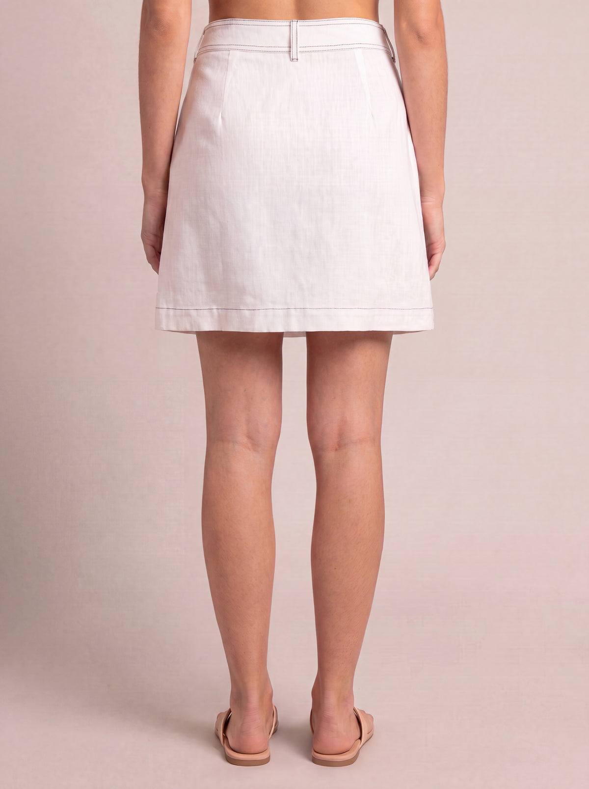 Zahra Co-Ord White Linen