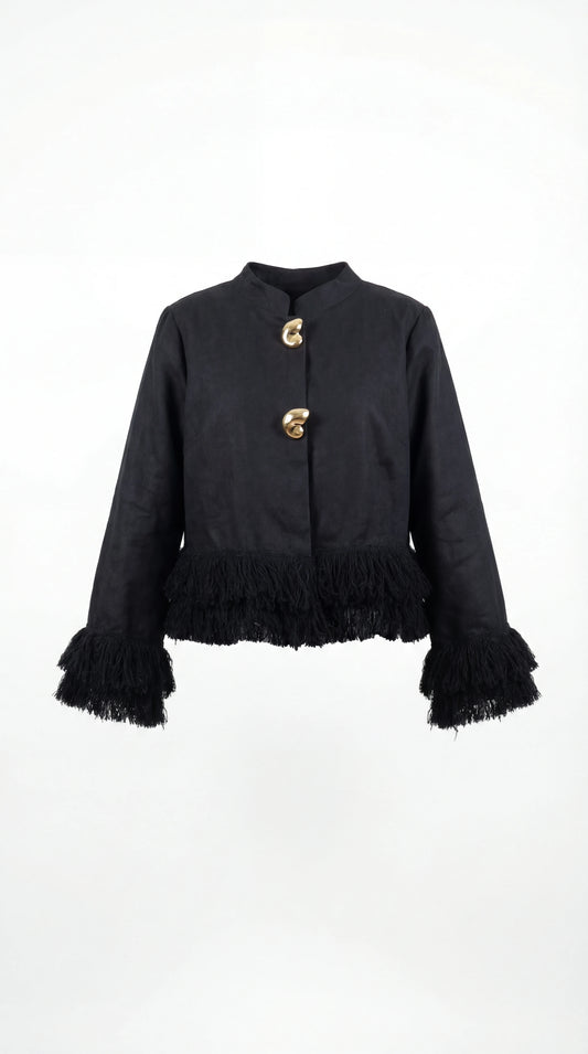Whip Black Linen Co-Ord Set