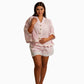 Luna Pink And White Striped Co-ord Set