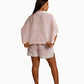 Luna Pink And White Striped Co-ord Set