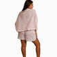 Luna Pink and white stripe shorts
