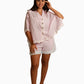 Luna Pink and white stripe shorts