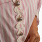 Luna Pink And White Striped Co-ord Set