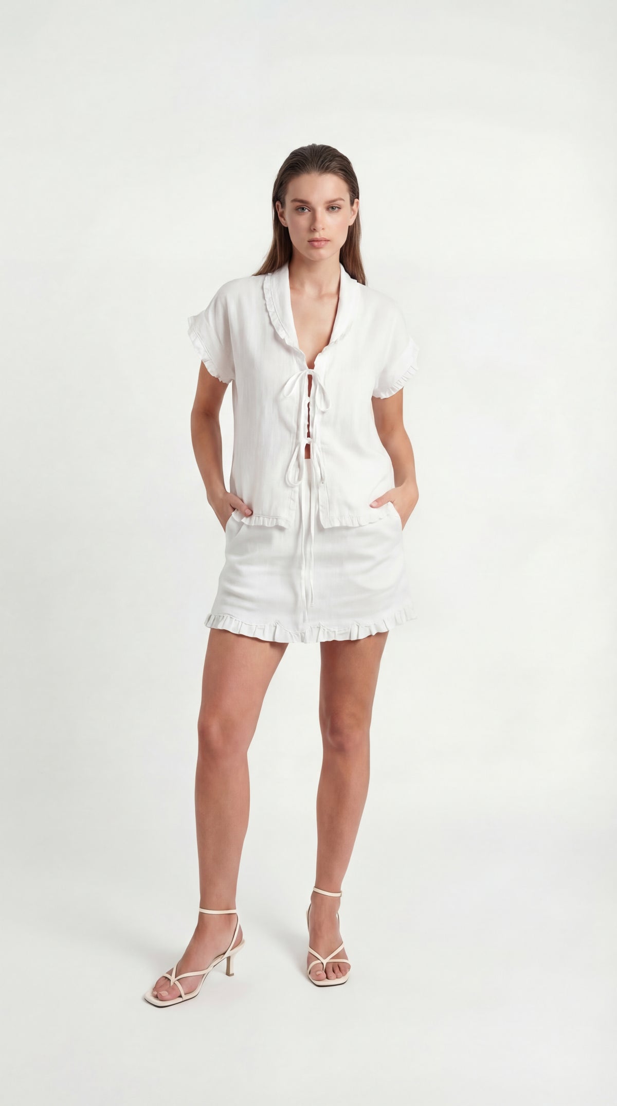 Mogra White Co-Ord Set