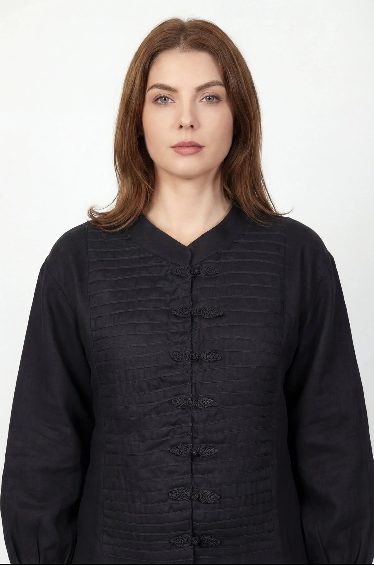 Inori Black Linen Co-Ord Set