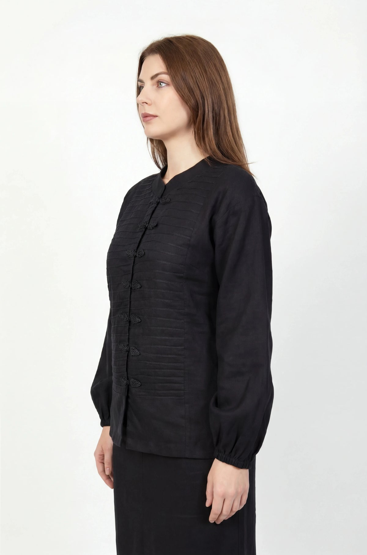 Inori Black Linen Co-Ord Set