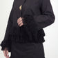 Whip Black Linen Skirt