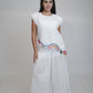 Fiji Summer Sleeveless White Linen Top