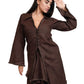 Espresso Asymmetrical Brown Skirt