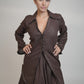 Espresso High Low Brown Top