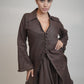 Espresso High Low Brown Top