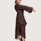 Espresso High Low Brown Top