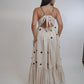Coco Beige Brown Linen Dress