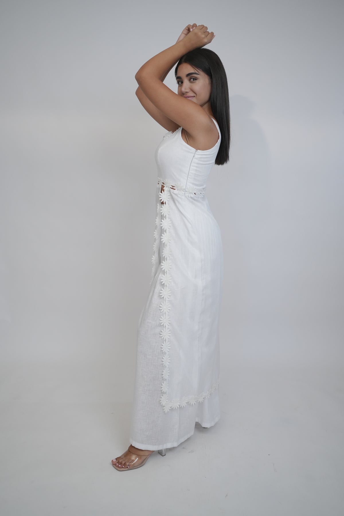 Margot White Linen Top
