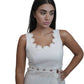 Margot White Linen Top