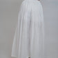 Margot White Linen Trouser, white high-waisted wide-leg pure linen trouser with pintex pleated drape, lined – styled on model