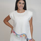 Fiji Summer Sleeveless White Linen Top