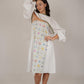 Poppy White Floral Short Dress