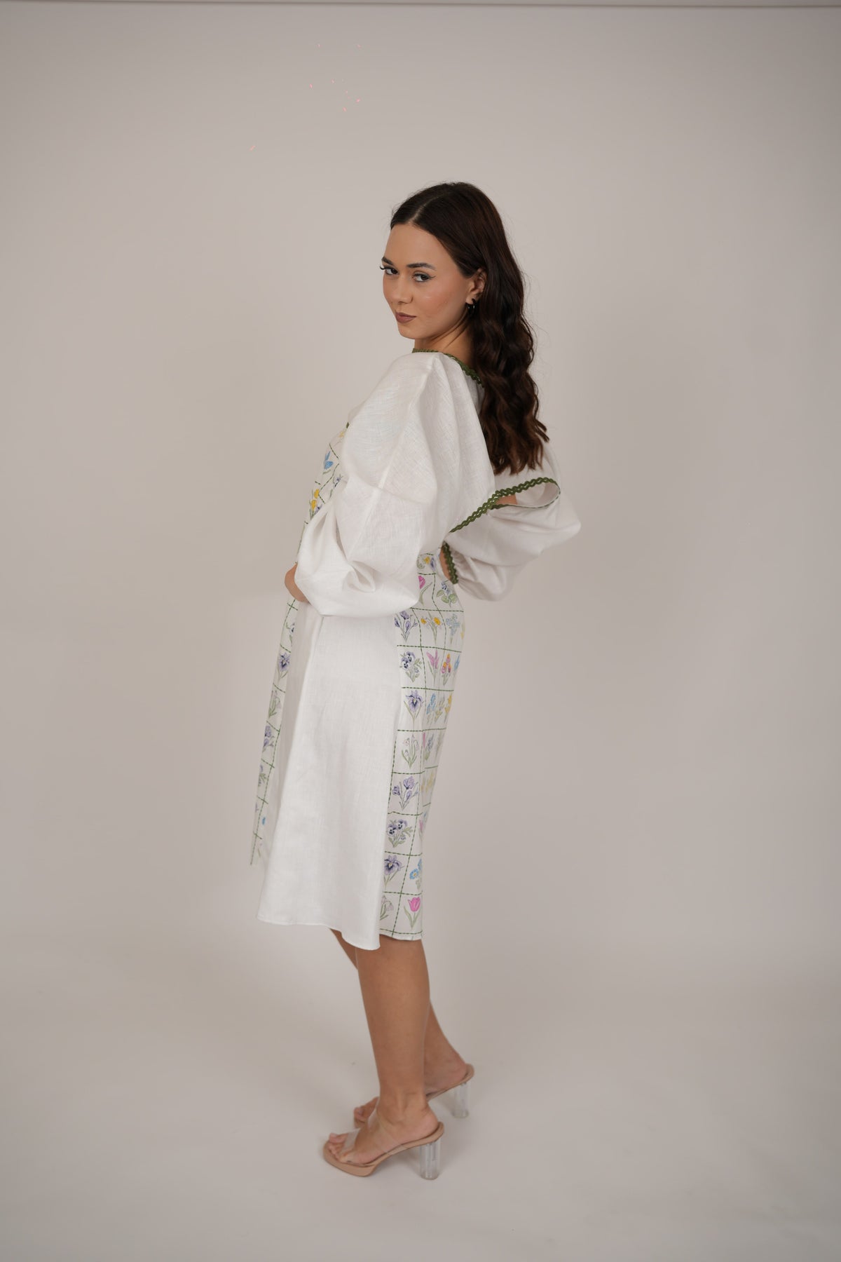 Poppy White Floral Short Dress