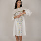 Poppy White Floral Short Dress