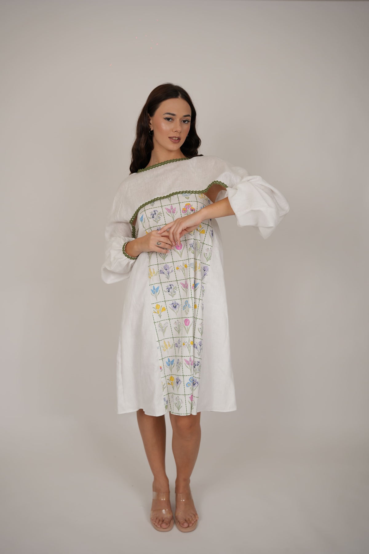 Poppy White Floral Short Dress