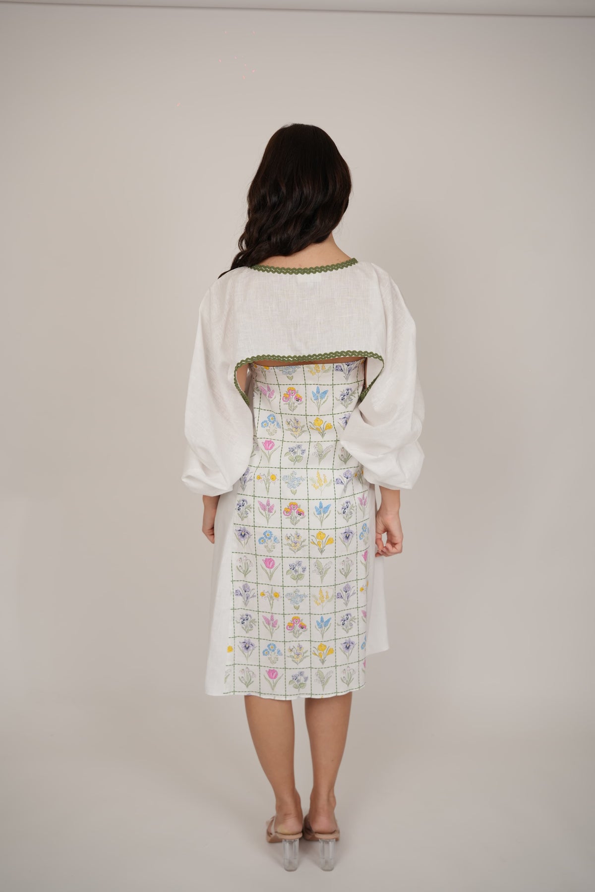 Poppy White Floral Short Dress