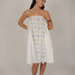 Poppy White Floral Short Dress