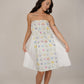 Poppy White Floral Short Dress