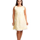 Petal Yellow Linen short dress