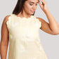 Petal Yellow Linen short dress