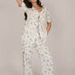 Aster Floral white Trouser/Pant