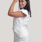Zahra Linen White Top