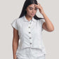 Zahra Linen White Top