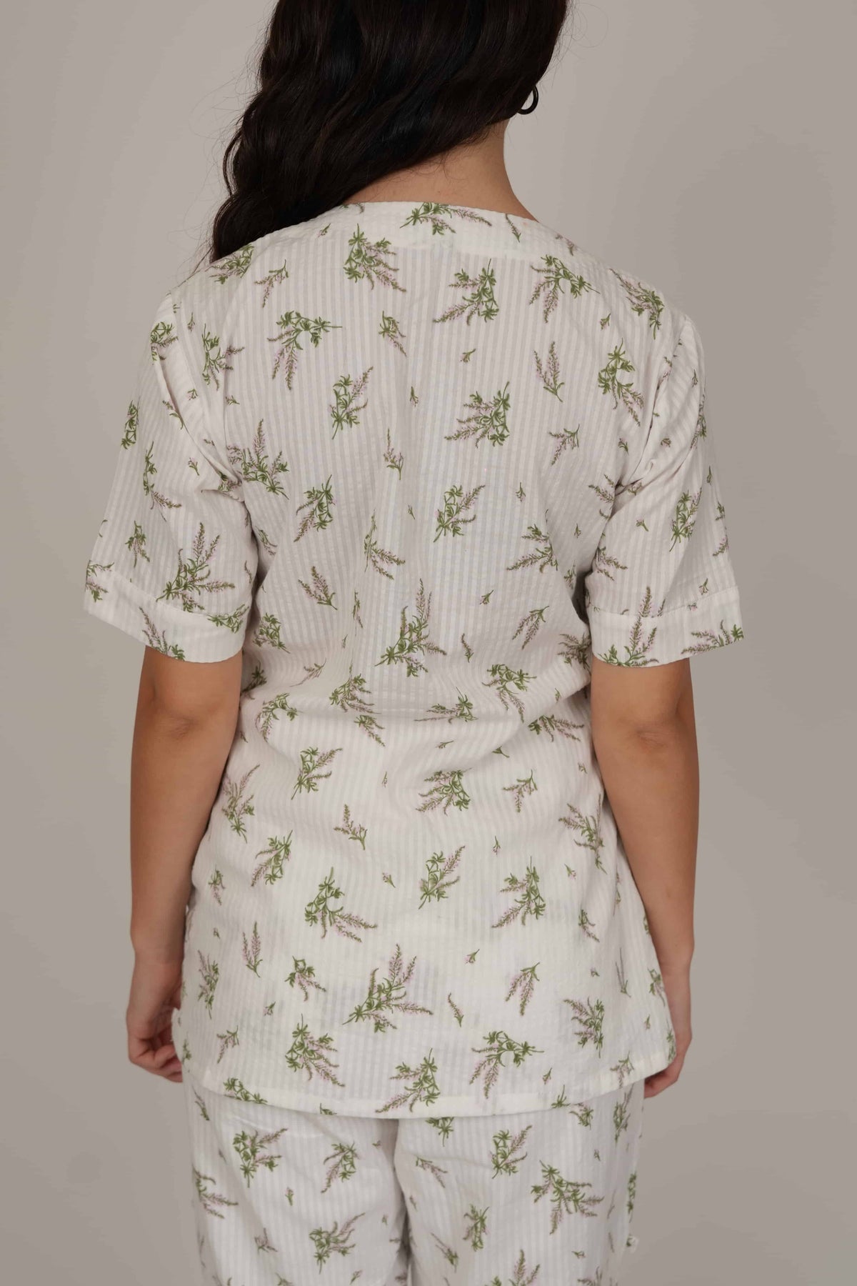 Aster Floral White Top/Shirt