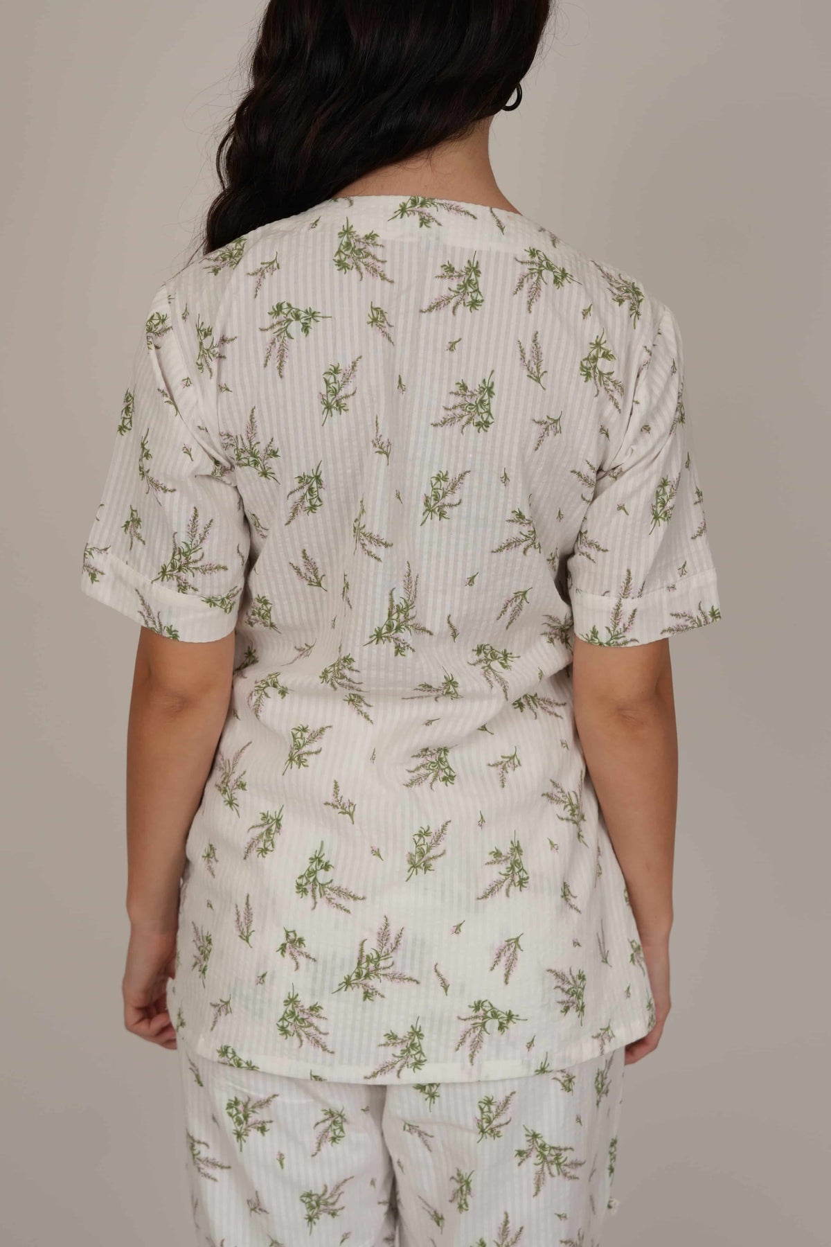 ASTER WHITE FLORAL CO-ORD SET