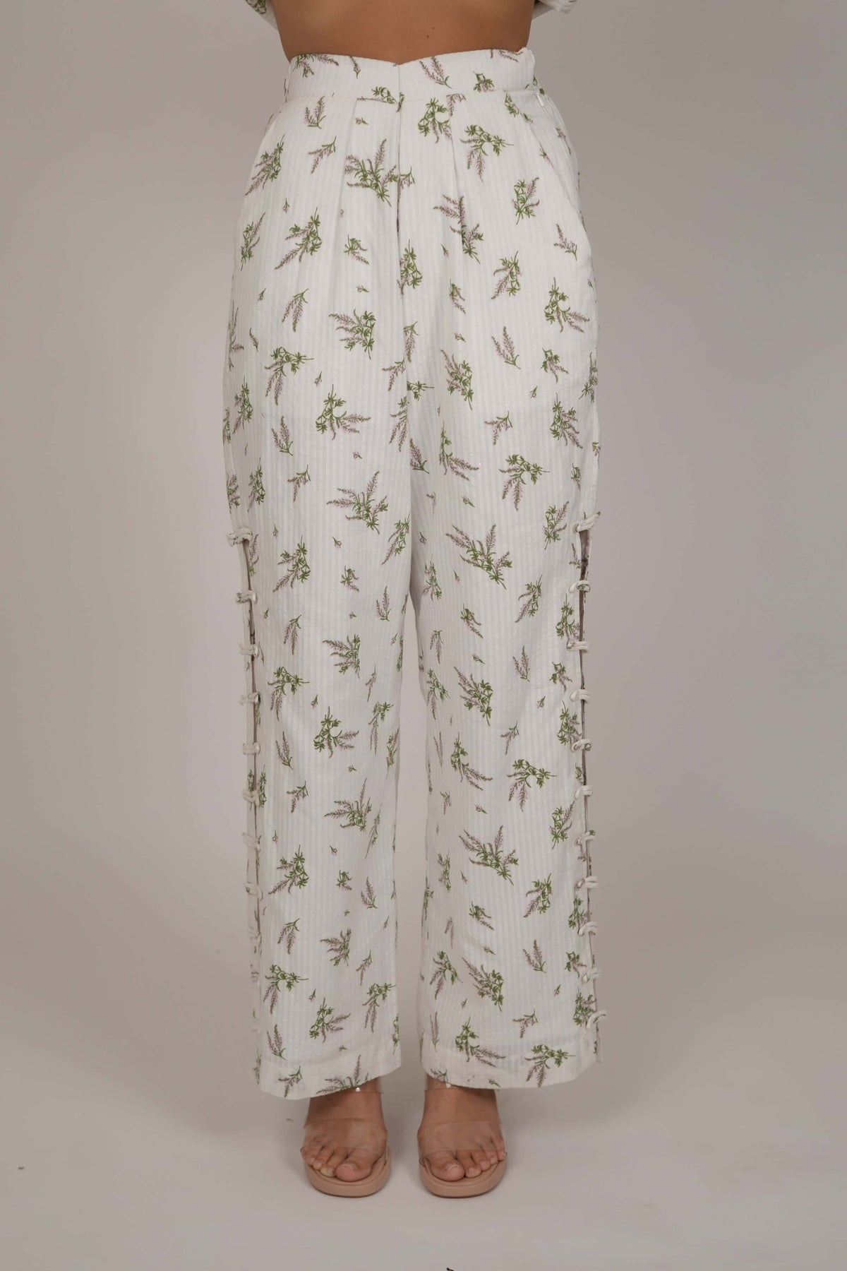 ASTER WHITE FLORAL CO-ORD SET