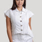 Zahra Co-Ord White Linen