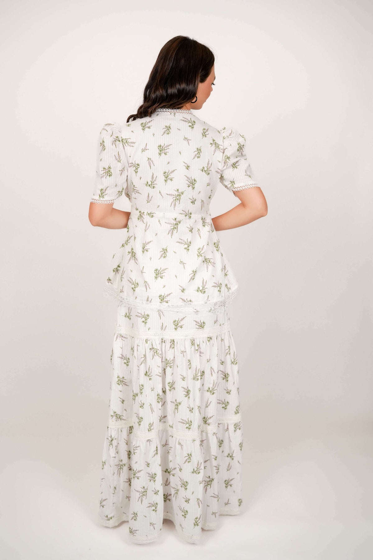 Iris White Floral Top