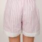 Luna Pink And White Striped Co-ord Set