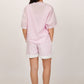 Luna Pink and white stripe shorts