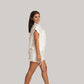 Mogra White Linen Top