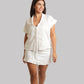 Mogra White Linen Skirt