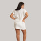 Mogra White Linen Skirt