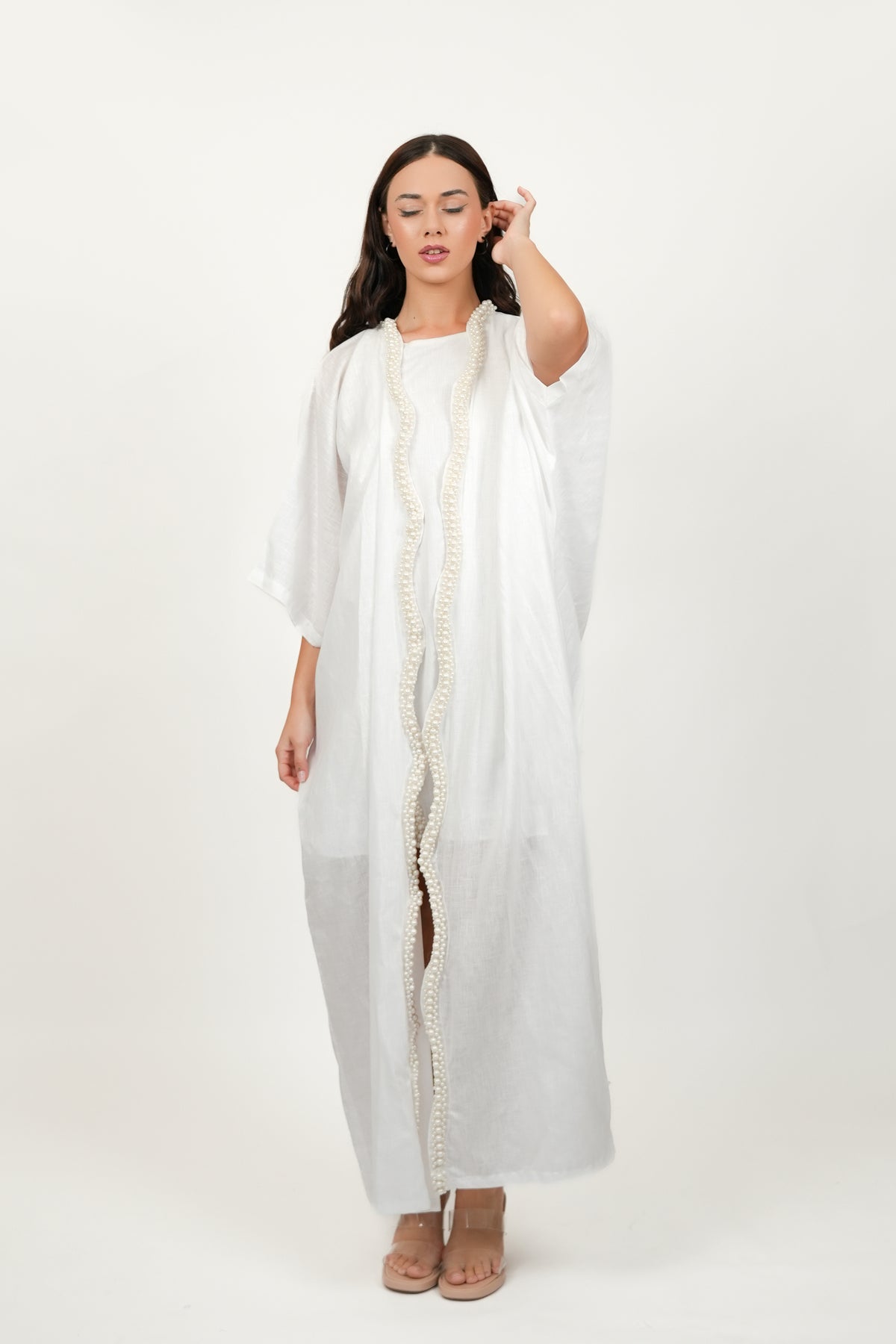Pearl White Kimono