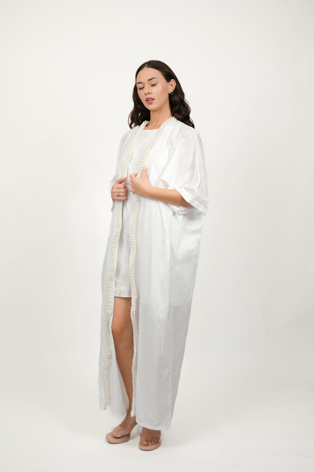 Pearl White Kimono