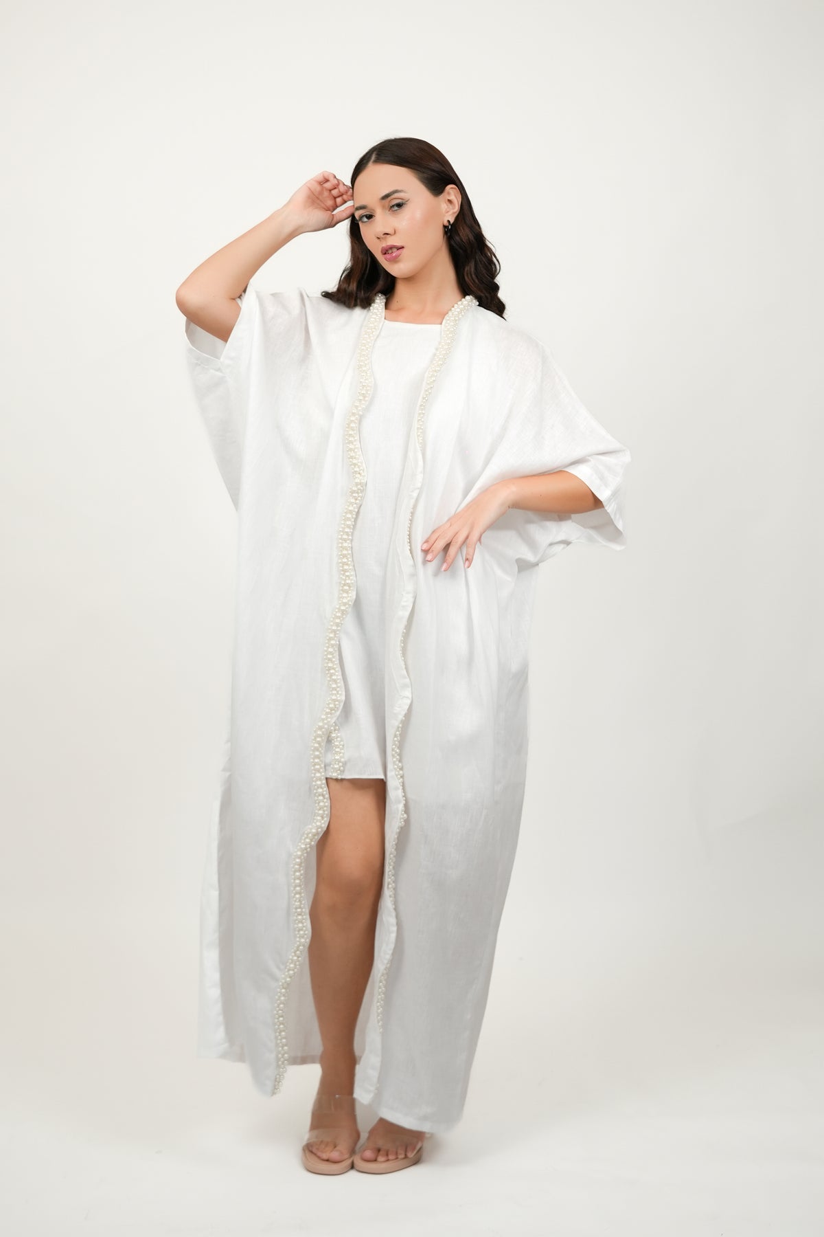 Pearl White Kimono