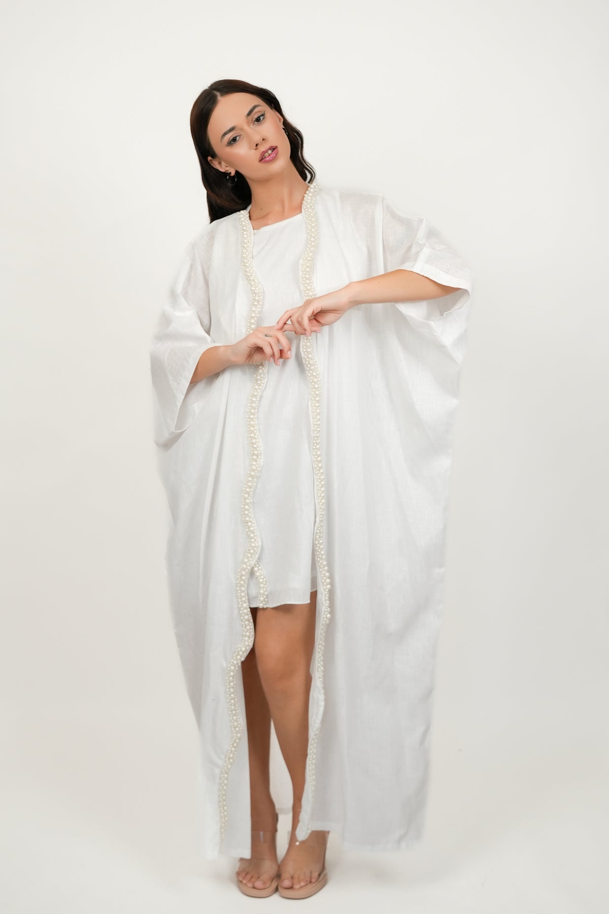 Pearl White Kimono